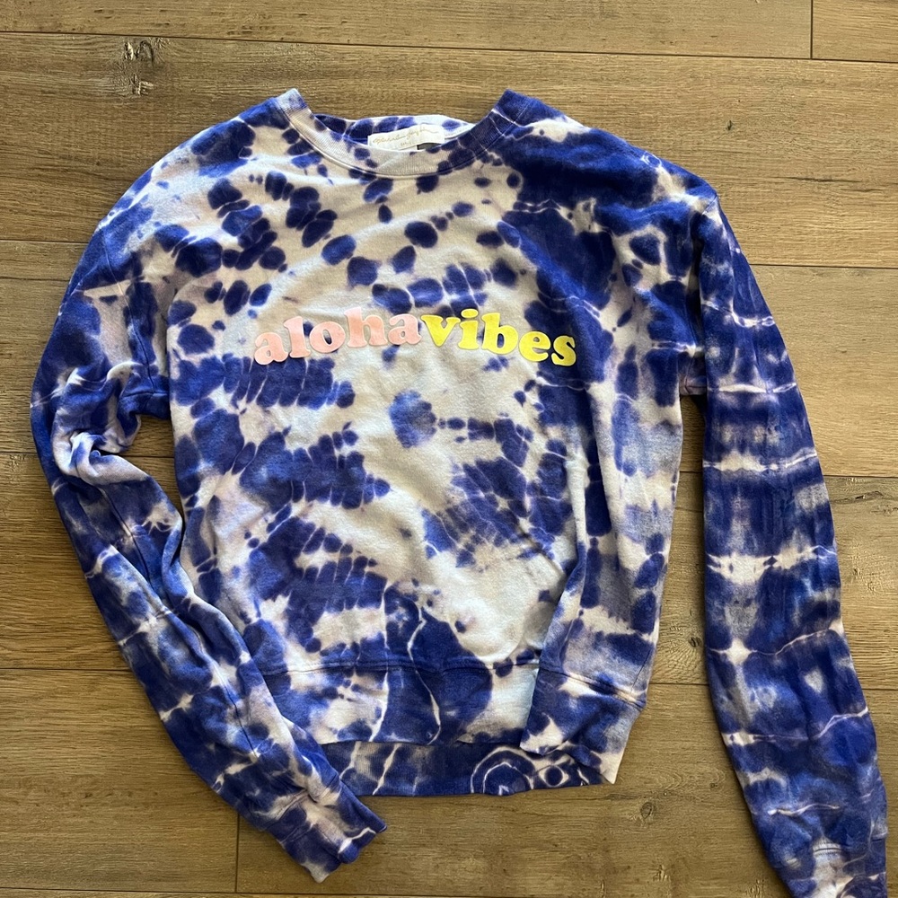 Spiritual Gangster Tie-Dye 'Aloha Vibes' Sweatshirt